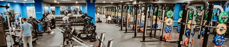 free weights and rack area. — Better Gym Belfast