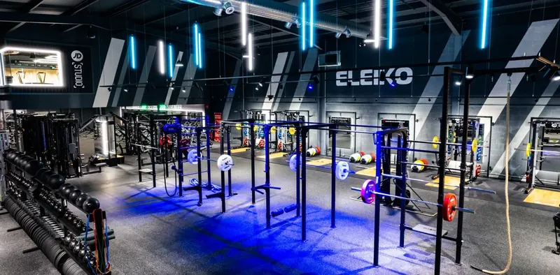 JD-branded training rig interior. — JD Gyms Belfast